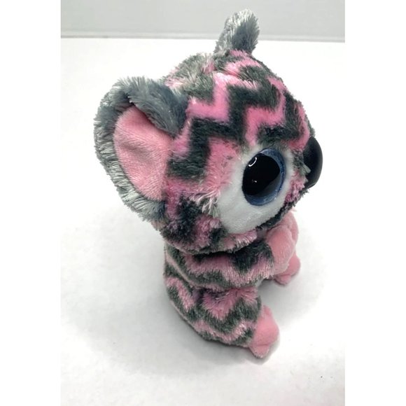 Ty Beanie Boos Chevron Pink Gray Koala Bear 5 in Tall Stuffed Plush Animal Toy - Picture 4 of 5